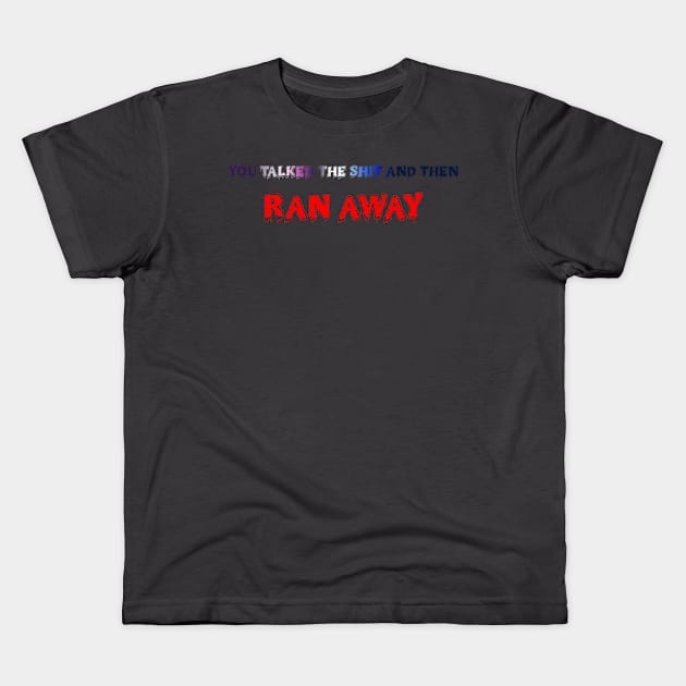 Ran Away Kids T-Shirt by BAYU SARITEM